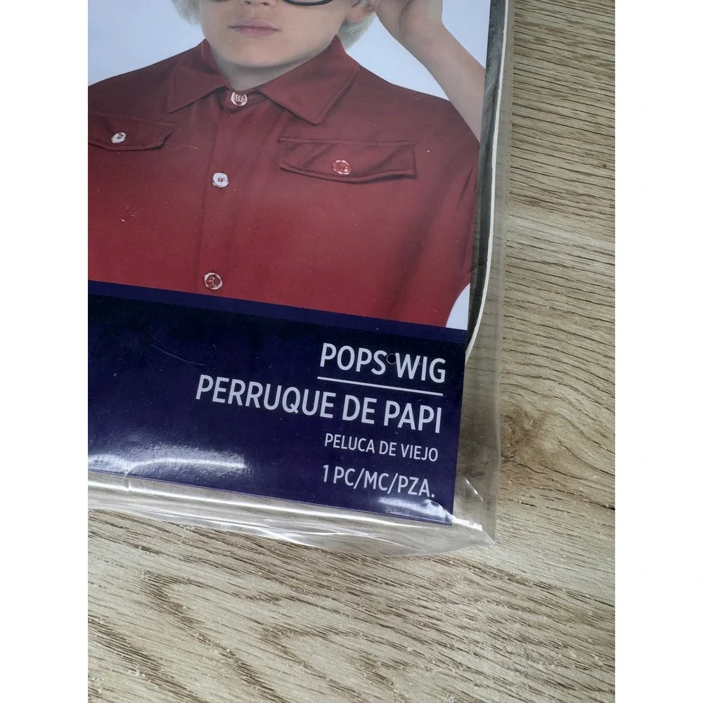 Amscan Pops Wig Child Silver Grey Old Man Grandpa Costume Accessory 8402636